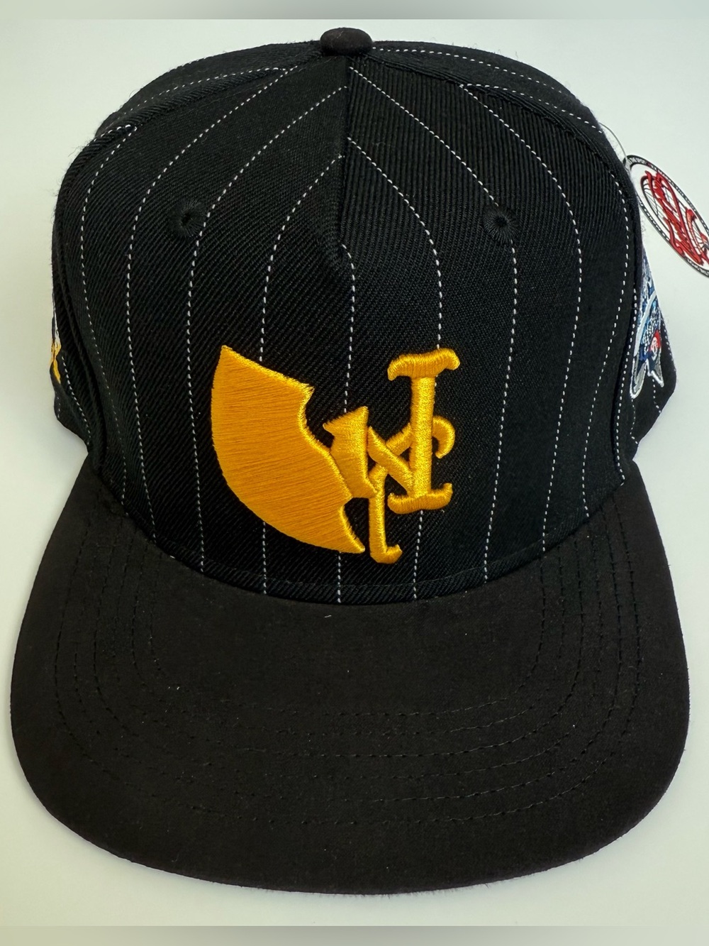 🔴Wu-Tang Hat Twnty Two Snapback Black Pinstripes Rza Gza New York Mets